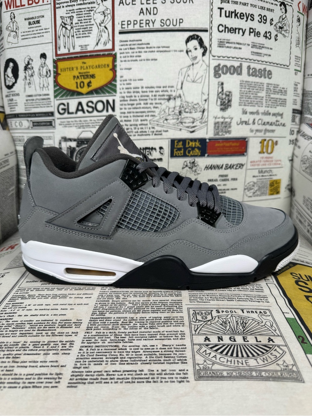 Nike Air Jordan 4 Retro Cool Grey 2019 308497-007 Men Size 12 With Box
